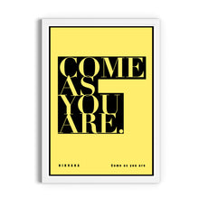 Load image into Gallery viewer, Nirvana "Come As You Are" Lyric Print