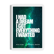 Load image into Gallery viewer, Billie Eilish "Everything I Wanted" Lyric Print