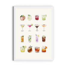 Load image into Gallery viewer, Cocktail Menu Print
